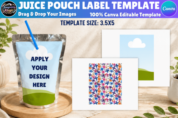 Download Juice Pouch Canva Editable Template - Template Collection