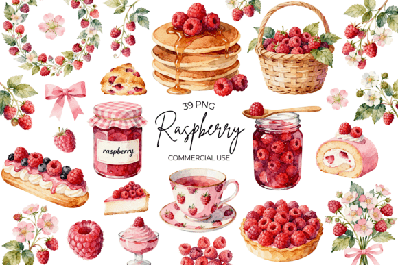 Download Watercolor Raspberry Clipart Summer - Summer Collection