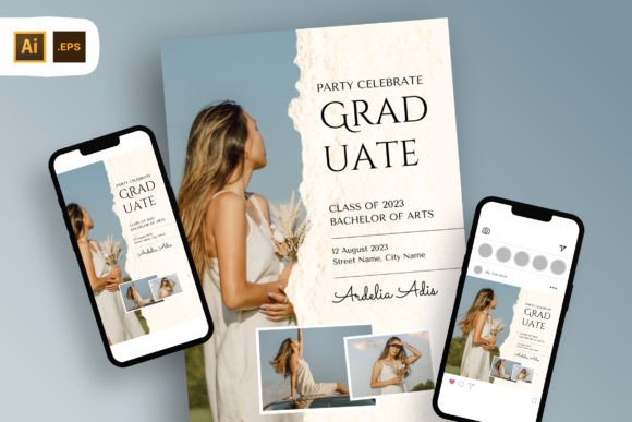 Download Scrap Graduation Party Invitation Flyer - Flyer Collection