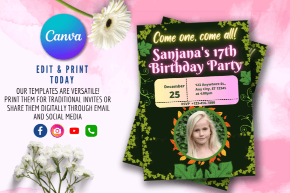 Download Editable Birthday Invitation Template - Template Collection