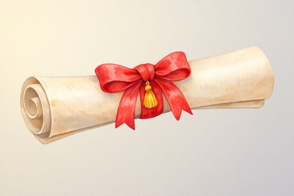 Download Graduation Diploma Scroll PNG Clipart - Scroll Collection