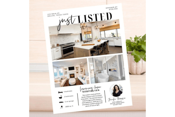Download Real Estate Flyer Template Just Listed - Flyer Collection