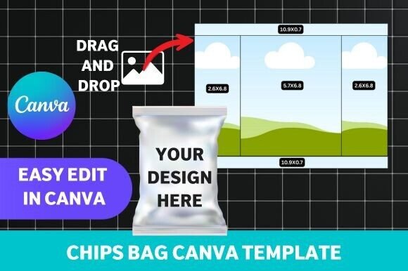 Download Chips Bag Canva Template - Template Collection