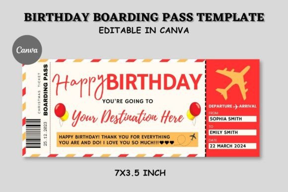 Download Boarding Pass Birthday Invite Template - Invite Collection