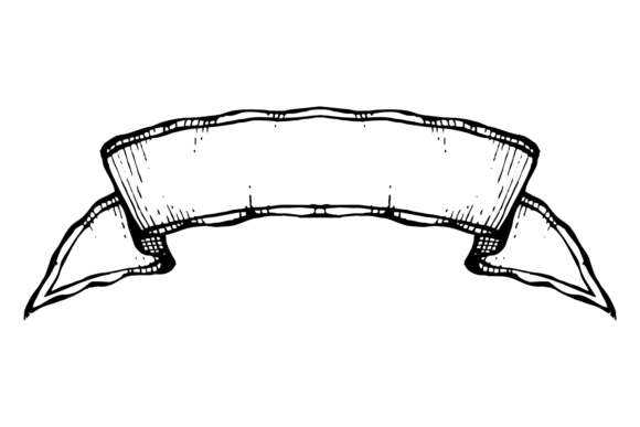 Download Ribbon Scroll Engraving. Hand Drawn Retr - Scroll Collection