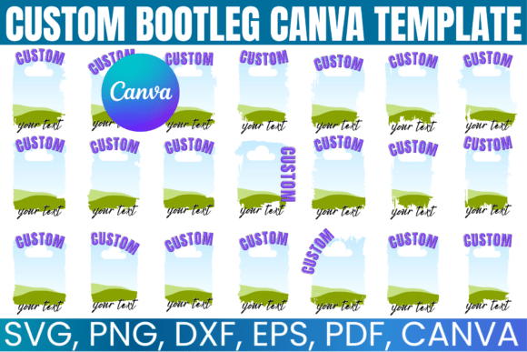 Download Bootleg Canva Editable Template Bundle - Template Collection