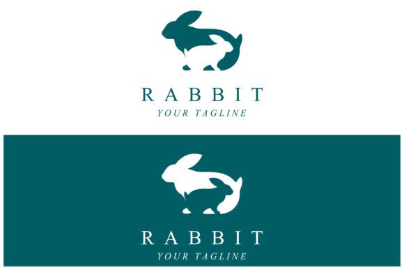 Download Rabbit Logo with Slogan Template - Template Collection