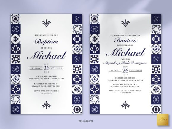 Download Mexican Baptism Invitation Template - Template Collection