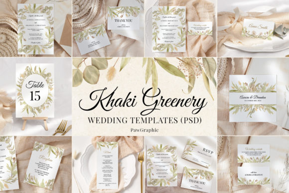 Download Greenery Boho Wedding Template Cards - Template Collection